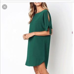 Jade green dress